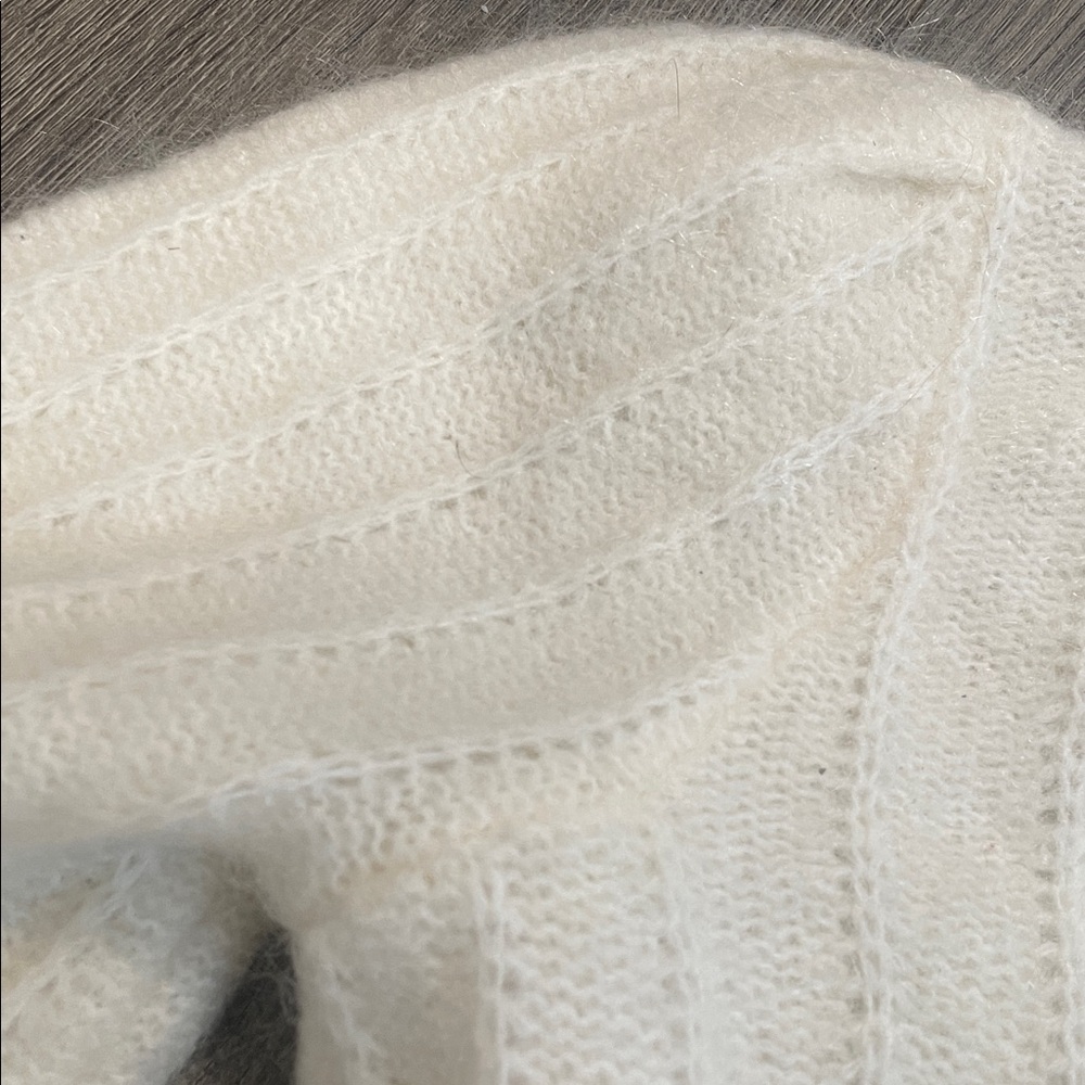 Sezane Cream Puff-Sleeve Crewneck Sweater - Picture 5 of 13